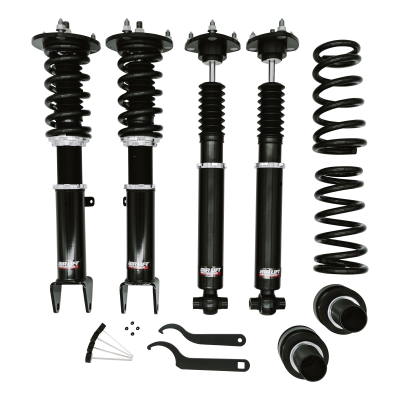 Lexus IS200t Coilover Suspension Kit - Front + Rear - Air Lift - 32-way Damping Adjustment, Anodized Aluminum, Adjustable Drop - 2017
